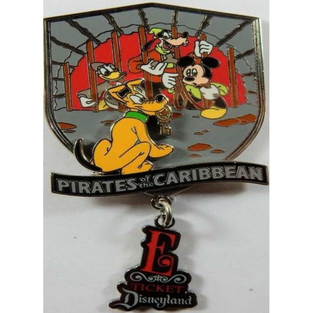 Disney Pin Pirates of the Caribbean E-Ticket DLR Annual PassholderLE 1500 30122